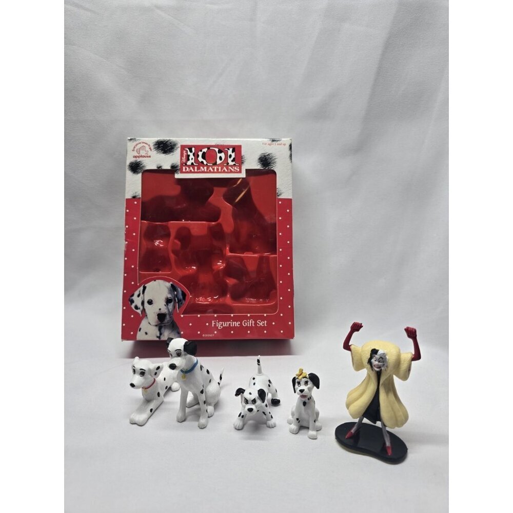 Disney's 101 Dalmatians Figure Gift Set 5 Pc Vintage 1996 Applause - Toy